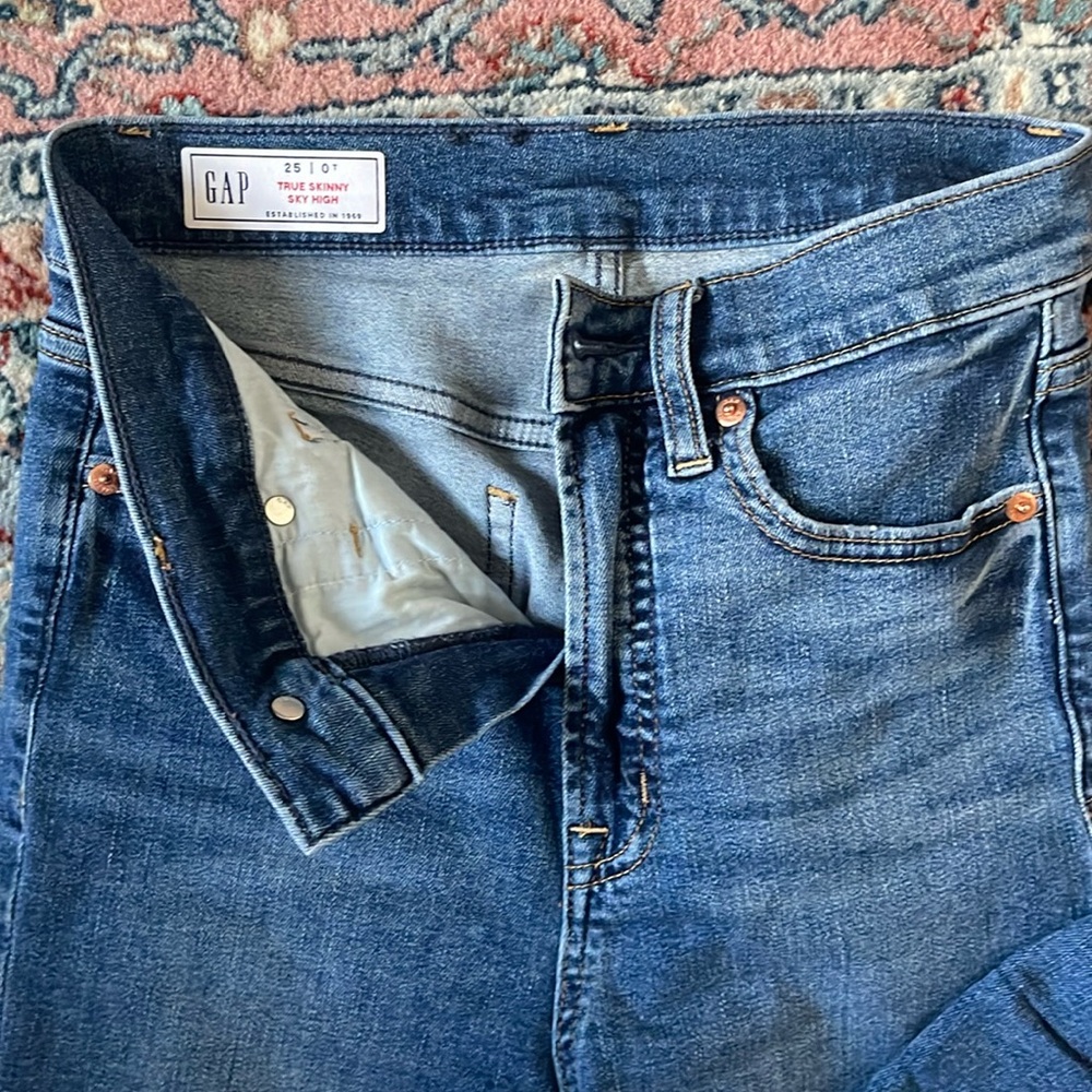 Gap sky high true skinny jeans